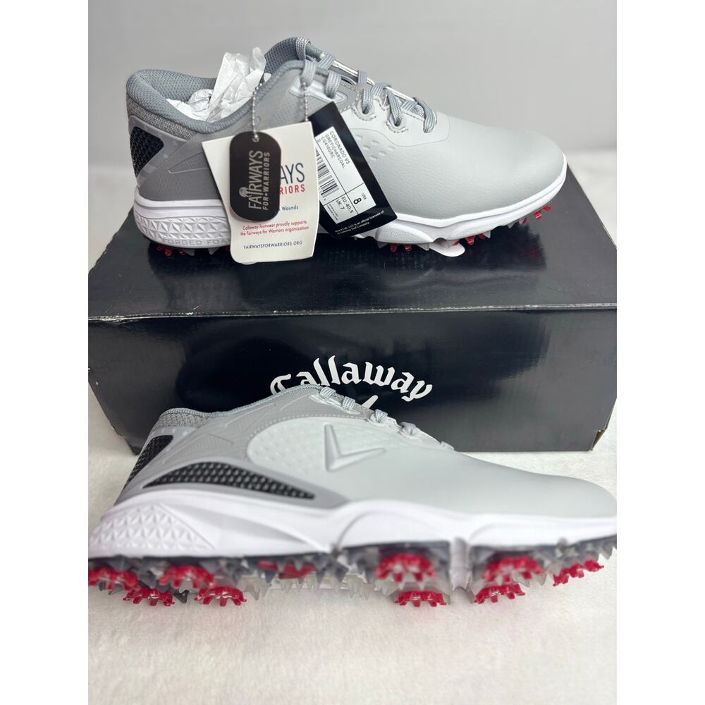 Callaway Men’s Size 8 Grey/Charcoal Coronado V3 CG410GRC Golf Shoes NIB